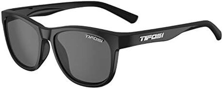 Tifosi Optics Swank Sunglasses (Satin Black/Smoke Polarized Lenses)