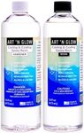 Art ‘N Glow Epoxy Resin for Clear Casting and Coating - 32 Ounce Kit - Perfect for Molds, Crafts, Tumblers, Jewelry, Wood - Food Safe, Bubble Free, and Made in The USA