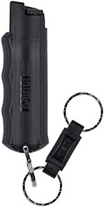 SABRE Pepper Spray, Quick Release Keychain for Easy Carry and Fast Access, Finger Grip for More Accurate and Faster Aim, Maximum Police Strength OC Spray, 0.54 oz, Secure and Easy to Use Safety