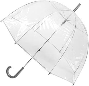 totes Women's Clear Bubble Umbrella, Clear, 1 Pack, Clear Bubble Umbrella