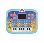 HASTAP Electronic Learning Kids Laptop Notebook Computer Plus Piano with LED Screen Music Fun Toy Activities for Kids Toddlers to Learn Alphabet ABC/Numbers/Words (Multicolor)