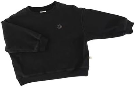 About Baby Shop- Girls and Boys Arven Sweatshirt with Angel Embroidered Logo (US, 4T, Jet)