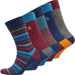 ORIGINAL PENGUIN Mens 5 Pack Socks > UK 7-11 EU 41-46