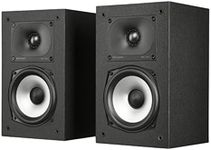 Polk Monitor XT15 Pair of Bookshelf or Surround Speakers - Hi-Res Audio Certified, Dolby Atmos & DTS:X Compatible, 1" Terylene Tweeter & 5.25" Dynamically Balanced Woofer (Pair, Midnight Black)