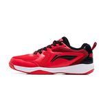 Li-Ning Ultra IV Non-Marking Cushion Badminton Shoe (Red, Black, 4 UK, Unisex)
