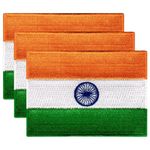 Anantdiva Embroidered Flag of India, Iron on Indian Flag Patch, Applique, Badge, Size - 2 × 3 Inch