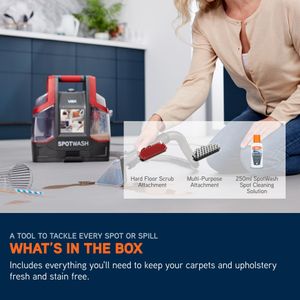 VAX SpotWash Portable Spot Cleaner – Compact Carpet & Upholstery Cleaning