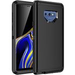 RegSun for Galaxy Note 9 Case,Shockproof 3-Layer Full Body Protection [Without Screen Protector] Rugged Heavy Duty High Impact Hard Cover Case for Samsung Galaxy Note 9,Black