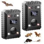 2026 Upgraded Rodent Repellent for Car Engines, Ultrasonic Mouse Repellent Plug-in, Battery Operated Car Rodent Repellent Under Hood, Keep Mice Rat Squirrel Out of Car, Attic, Garage, Barn - 2 Packs