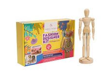 Fashion Designer Kits for Girls & Boys Ages 8+ Learn To Use Draft & Re-Design Patterns, Sew & Be A Fashion Designer For The 8.5 In. Mannequin. Top Gifts For 9 Year Old Girls, Children's Sewing Kits