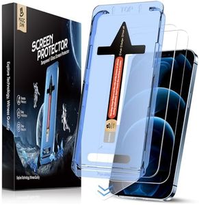 MAGIC JOHN 2 Pack for iPhone 12 Pro Max 6.7 inch Tempered Glass Screen Protector, Auto Dust-Elimination, Bubble Free, HD Clear, Easy Installation