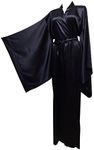 BATHGOWN Women's Silk Kimono Long R