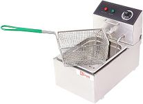 Kiran Enterprise Stainless Steel Electric 8 Liter Deep Fryer for Restaurant and Kitchen and commercial Use