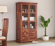 Advika Handicraft Sheesham Solid Wood Elowen Solid Wood Book Shelf (Honey Finish)