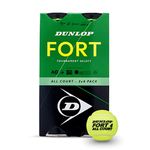 DUNLOP Tennis Ball Fort All Court TS - for Clay, Hard Court and Grass (2x4 Tin Cartonette)