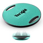 Yes4All Plastic Wobble Balance Board/Rocker Wooden Balance Board, 40 cm Surface Balance Board for Standing, Core Training, Gym Home Workout (Trendy Teal)