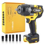 Cordless Impact Wrench 1/2 inch for DeWalt 20v Battery, Impact Wrench 740Ft-lbs(1000N.m), High Torque Brushless Electric Impact Gun, Drive Impact Cordless,Impact Gun, Impact Driver (Tool Only)