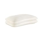 The White Willow 2 Pieces Signature Dual Sided Reversible Memory Foam Pillow Set - 24" L x 16" W x 5" H, Off White