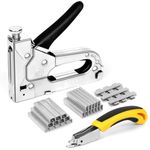 AECCN Staple Gun with 2100 Staples - 3 in 1 Heavy Duty Staple Gun Kit with Remover, Durable Stainless Steel Upholstery Stapler for Fixing Material, Decoration DIY, Carpentry, Furniture