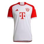 adidas Unisex FC Bayern 23/24 Home Jersey - Soccer, Jerseys White/Red