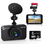 1080P Full HD DashCam for Cars, Diamond Lark Dash Cam Front with 32G SD Card, 3”LCD Screen, 170°Wide Angle, Dash Camera with Loop Recording, HDR, Night Vision, G-sensor, Parking Monitor