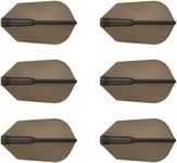 Cosmo Darts 6 Pack Fit Flight - Slim Dart Flight (Smoke)