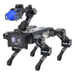 Yahboom AI Embodied Intelligent Robot Dog, 15DOF, Programming Education AI Roboterhund with Robotic Arms, Thinking Roboter Hund, APP Controlled Visual Recognition Robot Pet (DOGZILLA-LITE with Pi CM4)