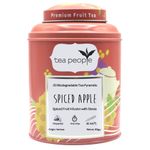 Tea People Spiced Apple 20 Pyramid Teabags in a Tin Caddy