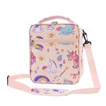 MOKANI Lunch Bag Kids, Insulated Lunch Box for Boys Girls, Portable Meal Tote Kit, Back to School Gifts, Water-Resistant Multi-Compartment Bags for School Home Office Teenagers Women