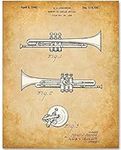 Trumpet Patent Print - Great Music 