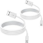 2 Pack Apple MFi Certified Charger Cable 1m, Lightning to USB Cable Cord 1m, 2.4A Fast Charging Apple Phone Short Cables for iPhone13/12/12 mini/ 11/11Pro/Max/X/XS/XR/XS Max/8/7/6/iPad