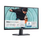 Dell 27 inch Monitor FHD (1920 x 1080) 16:9 Ratio with Comfortview (TUV-Certified), 75Hz Refresh Rate, 16.7 Million Colors, Anti-Glare Screen with 3H Hardness, Black - SE2722HX