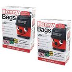 Numatic Henry Hepa-Flo Vacuum Cleaner Dust Bags 20 pack