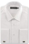 Double TWO Classic Marcella Bib Dress Shirt White Formal Evening Tuxedo Double Cuff Shirt - Neck Size 18.5"