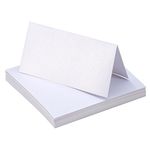 Bememo 50 Pieces White Table Cards Name Place Cards for Wedding Party Decoration