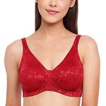 Enamor F135 Minimiser Full Support Bra - Non-Padded Wirefree High Coverage - Bossa Nova