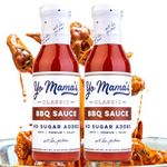 Keto Barbecue BBQ Sauce by Yo Mama's Foods – (Pack of 2) - Vegan, No Sugar Added, Low Carb, Low Sodium, Gluten Free, Paleo, and Made with Whole Non-GMO Tomatoes!