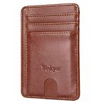 Teskyer Minimalist Wallet, Slim Wallet for Men Women, Credit Card Holder Wallet, RFID Blocking Front Pocket Wallet