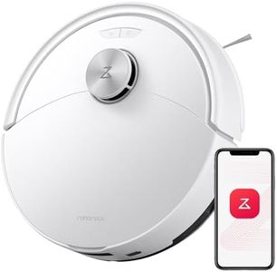 roborock Q10 S5 Robot Vacuum Cleaner with Mop, 10,000 Pa HyperForce Suction, Dual Anti-Tangle Brushes, VibraRise 2.0 & Auto Lifting Mopping System, Smart Obstacle Avoidance, Ideal for Pet Hair, White