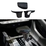 ruihe Car Gear Shift Knob Cover Trim Carbon Fiber Color Sticker Decorator Fit for Hyundai Santa Cruz 2022-2024/Elantra 2021-2024/Tucson 2022-2024