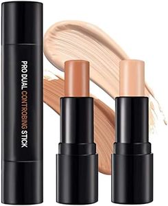 ONLYOILY composición doble 3D maquillaje de la cara Resalte Sombra Barra contorno de Lápiz Corrector Pen crema de textura (#02)