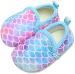 L-RUN Slippers for Toddler Girl/Boy Indoor House Shoes Home Slippers Blue 3.5-4.5 Infant=EU20-21