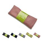 Sarveda Lavender Scented Eye Pillows for Yoga, Meditation and Relaxation | Made with Cotton & Filled with Flaxseed (Grey)