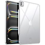 JETech Clear Case for iPad Pro 13-Inch M4 (2024), Anti-Yellowing Transparent Shockproof Slim Tablet Back Cover with Hard PC Back and Soft TPU Bumper