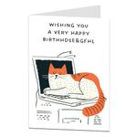 Funny Cat Birthday Card Fun Cute Design Perfect For Cat Mum Cat Dad Daughter Or Any Cat Lover