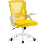 Blisswood Office Desk Chair, Ergonomic Mesh Chair With 90° Flip-up Armrest Swivel Computer Chair With Lumbar Support, Adjustable Height, Back Support 360° Rotation Gaming Chair For Home Office