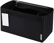 ZTUJO Purse Organizer Insert For Handbags, Silky Touching Bag Organizer Insert With Bottle Holder, Perfect for Speedy, Neverfull, Tote,ONTHEGO,Artsy,Handbag and More (X-Large, Silky Black)