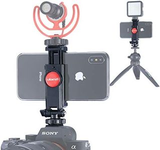 ULANZI ST-06 Camera Hot Shoe Phone Holder Flexible Phone Tripod Mount Adapter w Cold Shoe Mount for Microphone LED Light for DJI Ronin SC iPhone Samsung Canon Nikon DSLR Photography