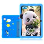 DOOGEE U10 Kid 10.1 Inch Kids Tablet, Tablet for kids, Android 13 Tablet, 9GB+128GB/1TB, 5MP + 8MP Kids Tablet, BT5.0/TUV/DRM L1, Parental Control, Pre-installed Kids Apps, Android Tablets, Blue