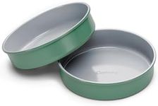 Caraway Non-Stick Ceramic 9” Circle Pans - Naturally Slick Ceramic Coating - Non-Toxic, PTFE & PFOA Free - Perfect for Birthday Cakes, Tartes, & More - Sage